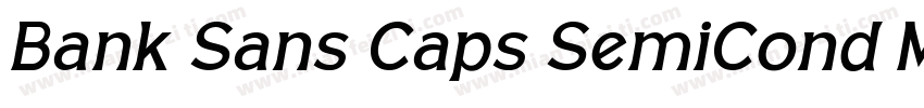 Bank Sans Caps SemiCond Med字体转换